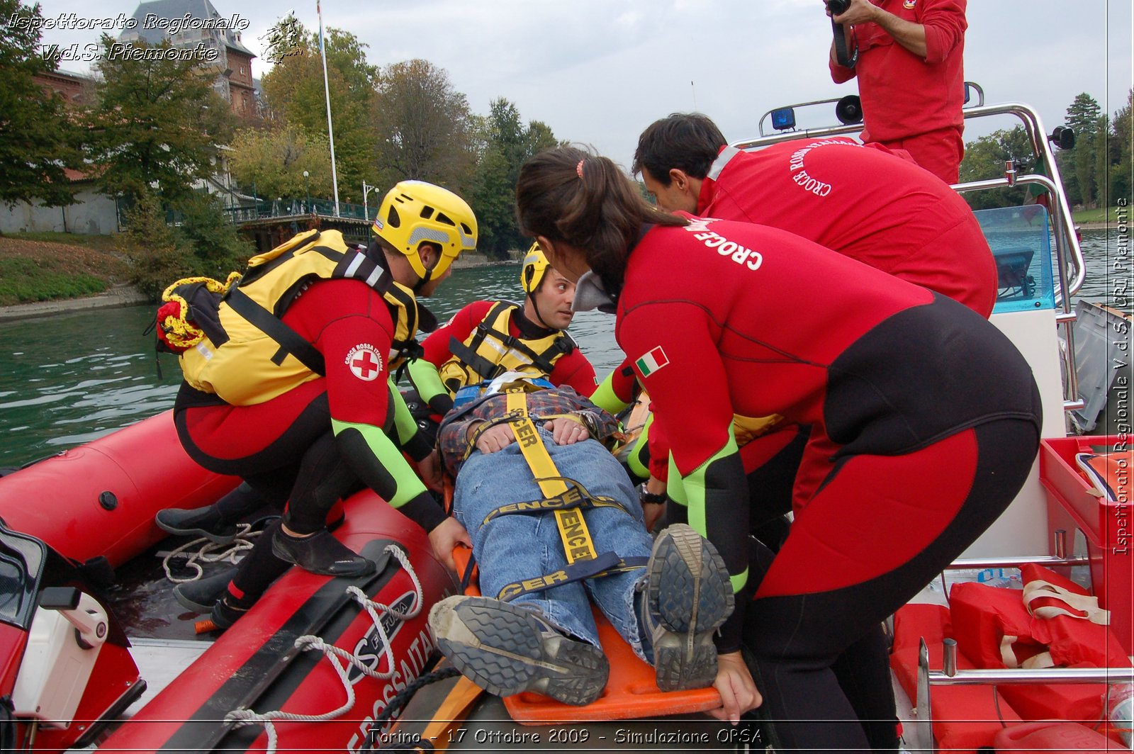 Torino - 17 Ottobre 2009 - Simulazione OPSA -  Croce Rossa Italiana - Ispettorato Regionale Volontari del Soccorso Piemonte