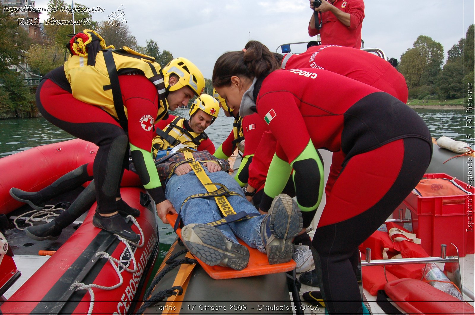 Torino - 17 Ottobre 2009 - Simulazione OPSA -  Croce Rossa Italiana - Ispettorato Regionale Volontari del Soccorso Piemonte