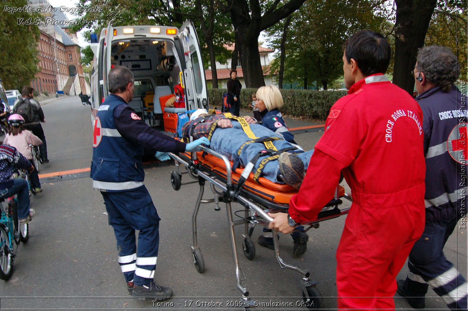 Torino - 17 Ottobre 2009 - Simulazione OPSA -  Croce Rossa Italiana - Ispettorato Regionale Volontari del Soccorso Piemonte