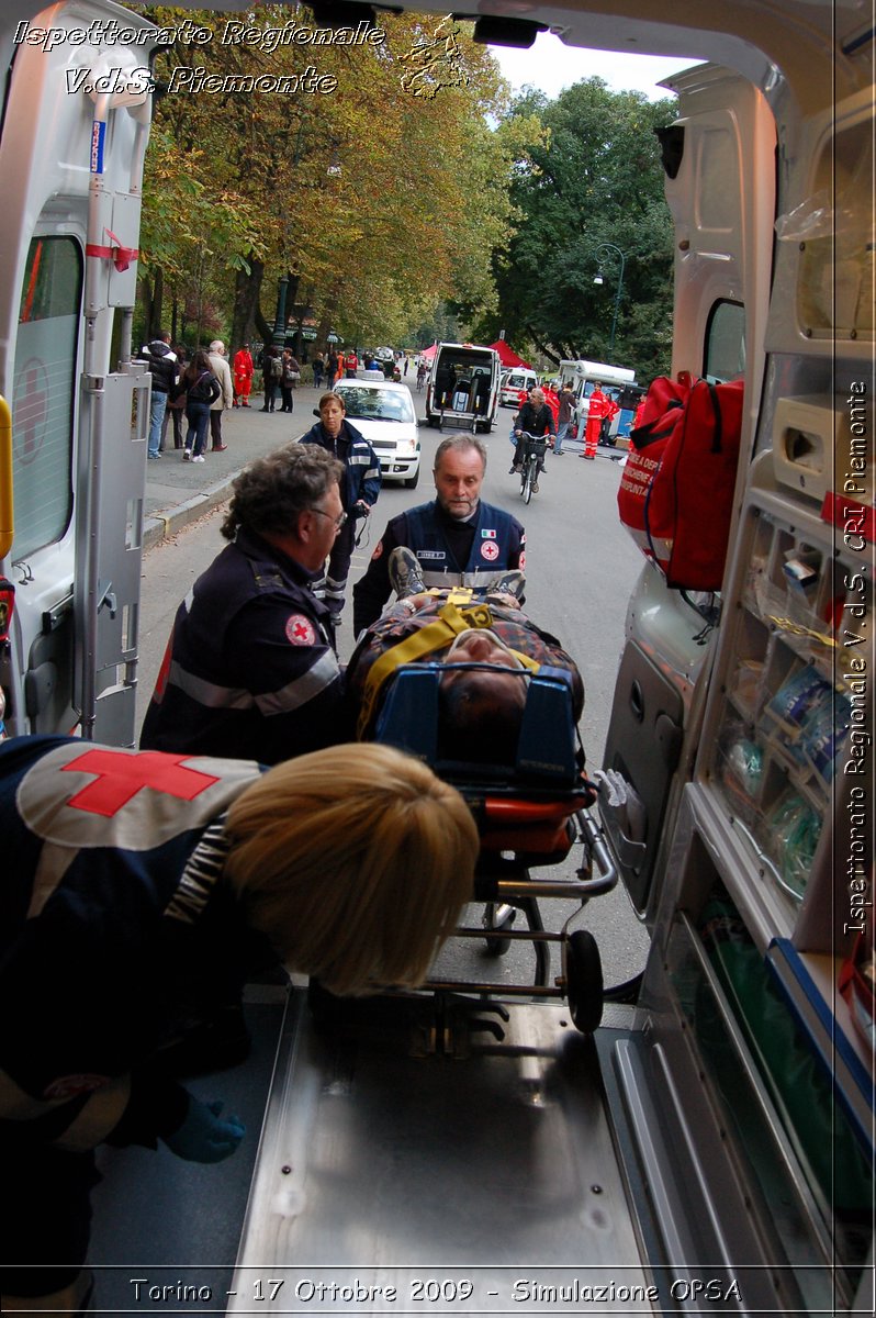 Torino - 17 Ottobre 2009 - Simulazione OPSA -  Croce Rossa Italiana - Ispettorato Regionale Volontari del Soccorso Piemonte