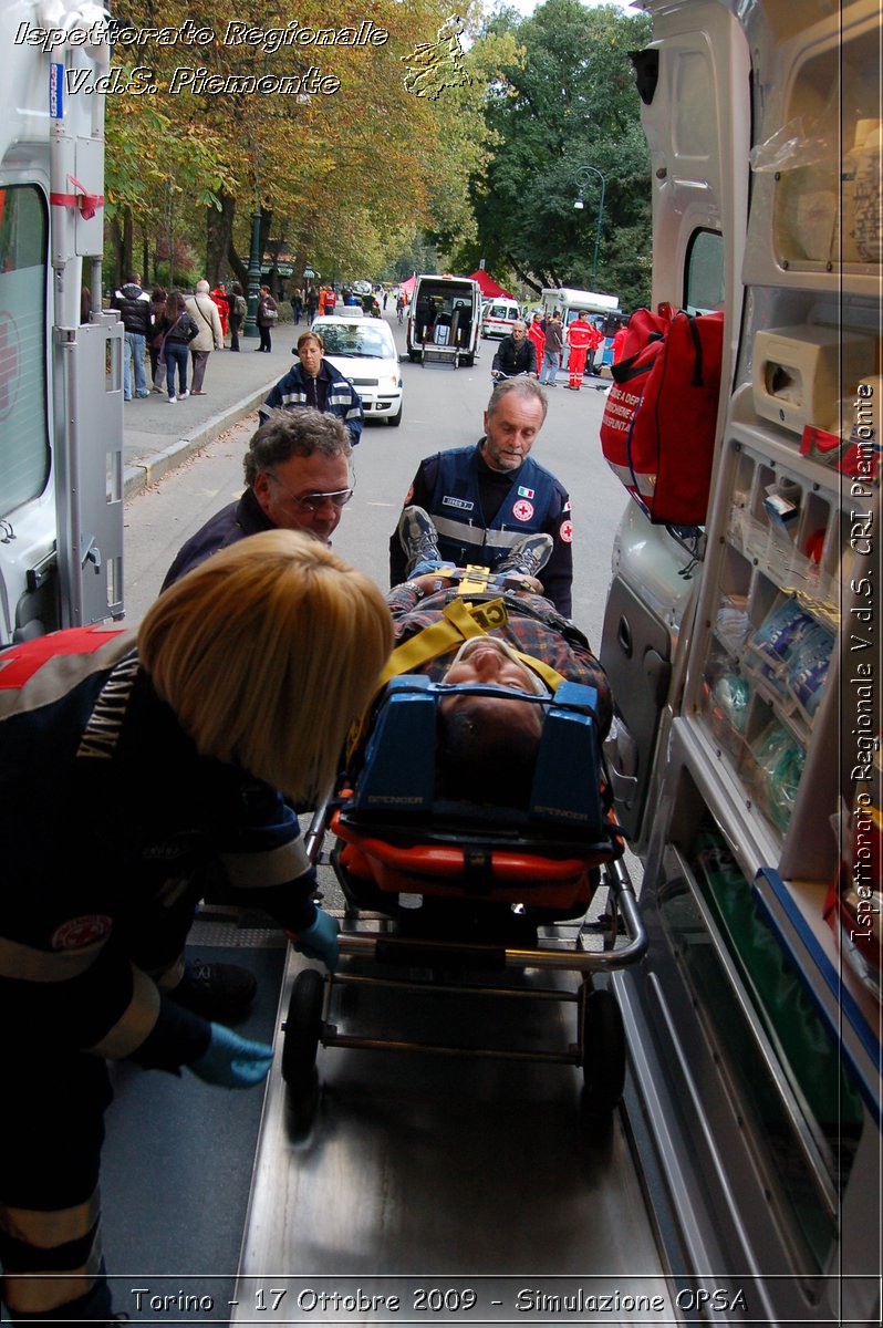 Torino - 17 Ottobre 2009 - Simulazione OPSA -  Croce Rossa Italiana - Ispettorato Regionale Volontari del Soccorso Piemonte