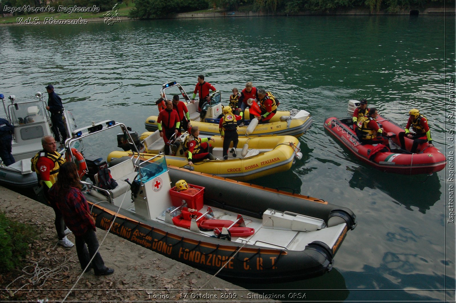 Torino - 17 Ottobre 2009 - Simulazione OPSA -  Croce Rossa Italiana - Ispettorato Regionale Volontari del Soccorso Piemonte