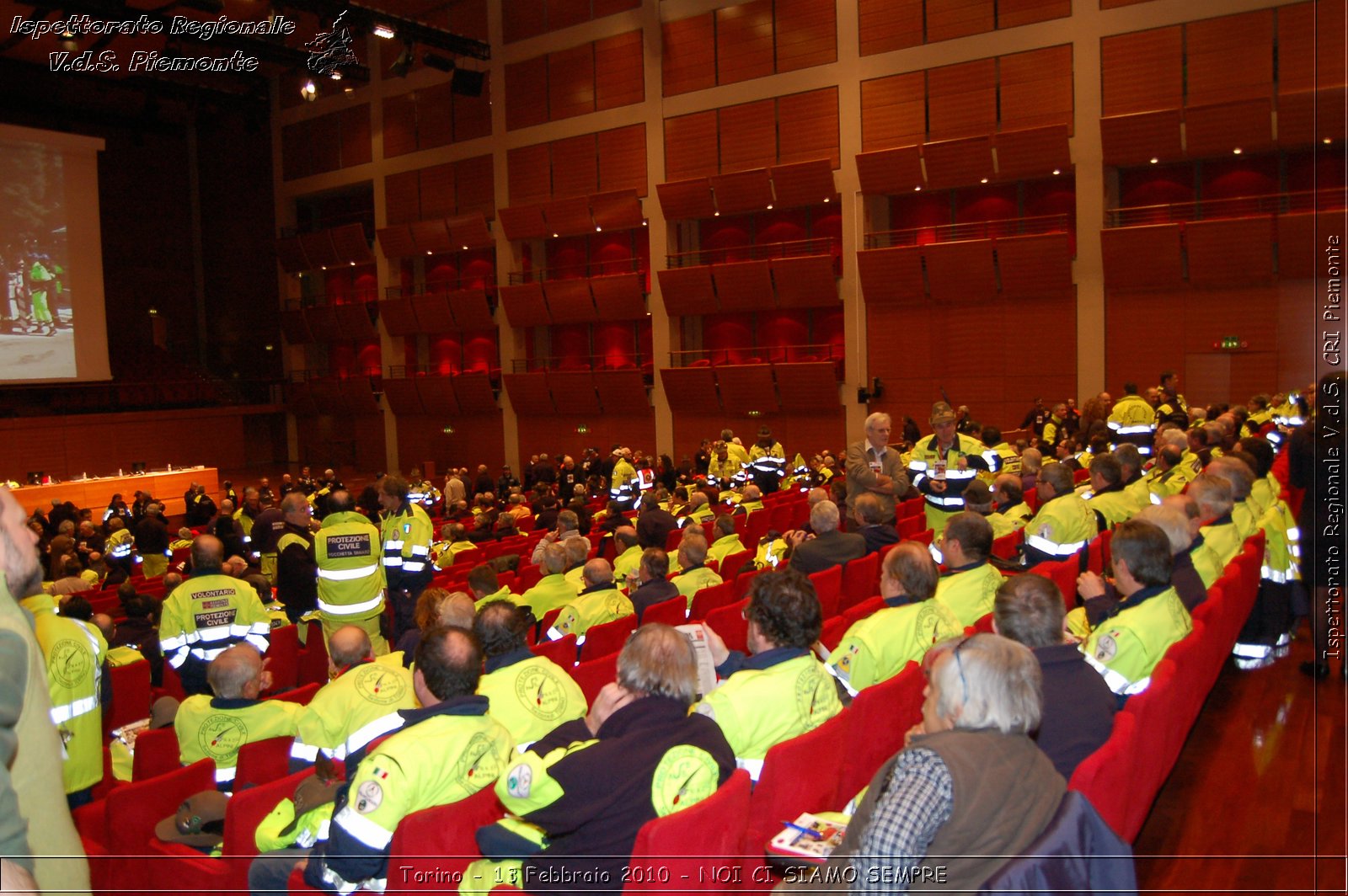 Torino - 13 Febbraio 2010 - NOI CI SIAMO SEMPRE - Il volontariato di protezione civile, una risorsa per la societ -  Croce Rossa Italiana - Ispettorato Regionale Volontari del Soccorso Piemonte