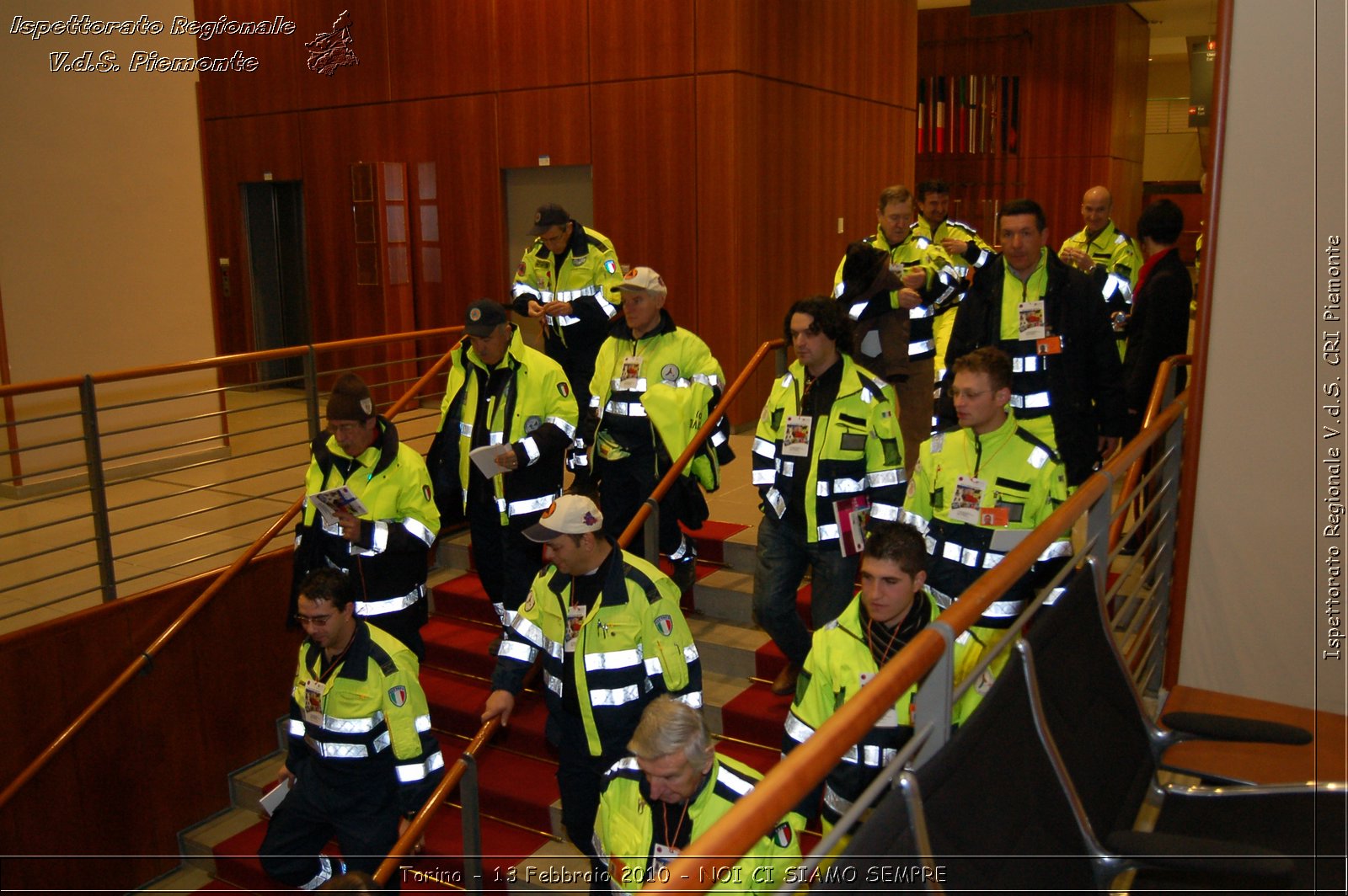 Torino - 13 Febbraio 2010 - NOI CI SIAMO SEMPRE - Il volontariato di protezione civile, una risorsa per la societ -  Croce Rossa Italiana - Ispettorato Regionale Volontari del Soccorso Piemonte