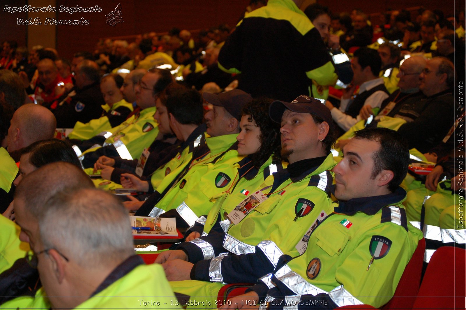 Torino - 13 Febbraio 2010 - NOI CI SIAMO SEMPRE - Il volontariato di protezione civile, una risorsa per la societ -  Croce Rossa Italiana - Ispettorato Regionale Volontari del Soccorso Piemonte