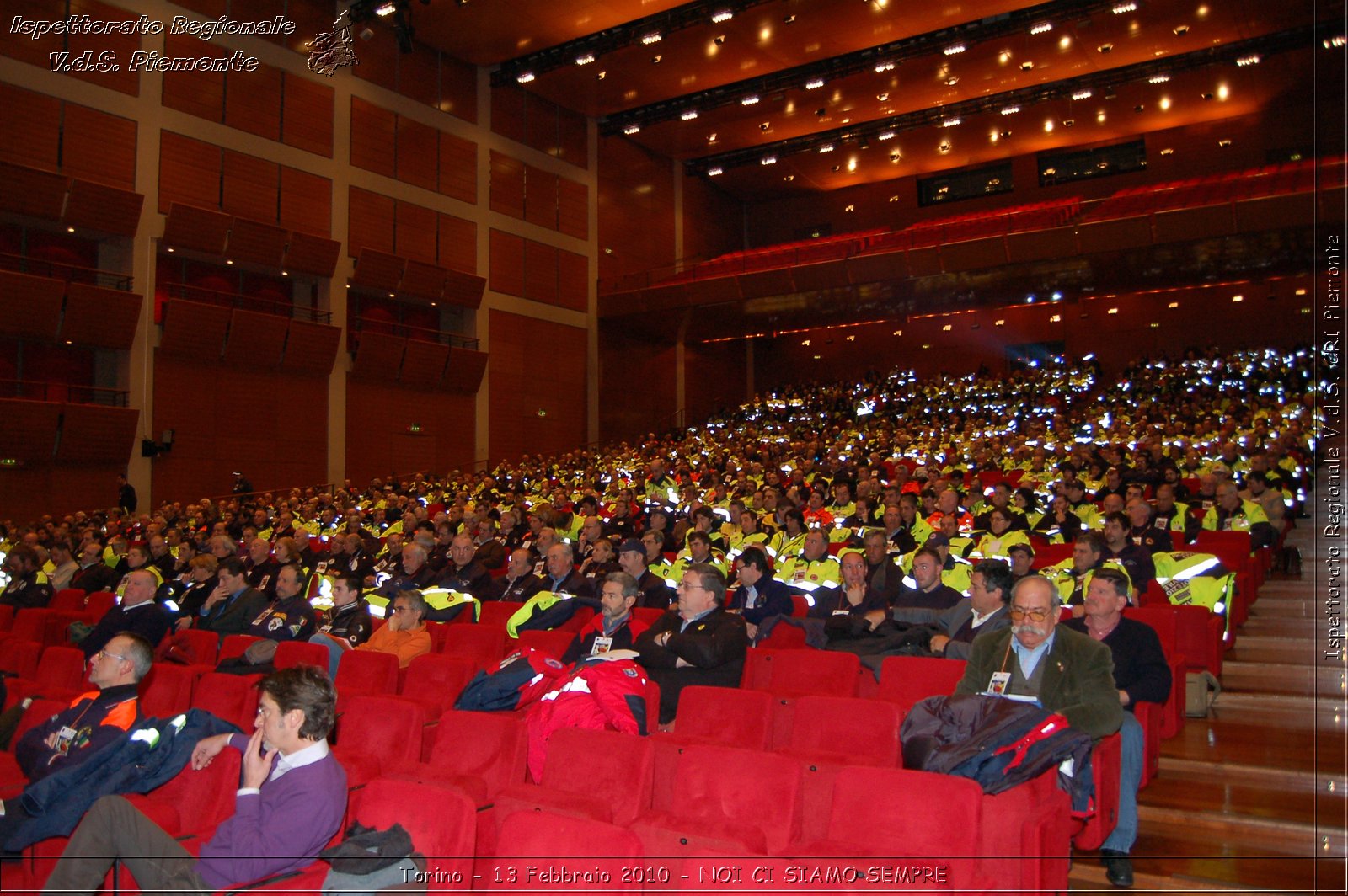 Torino - 13 Febbraio 2010 - NOI CI SIAMO SEMPRE - Il volontariato di protezione civile, una risorsa per la societ -  Croce Rossa Italiana - Ispettorato Regionale Volontari del Soccorso Piemonte