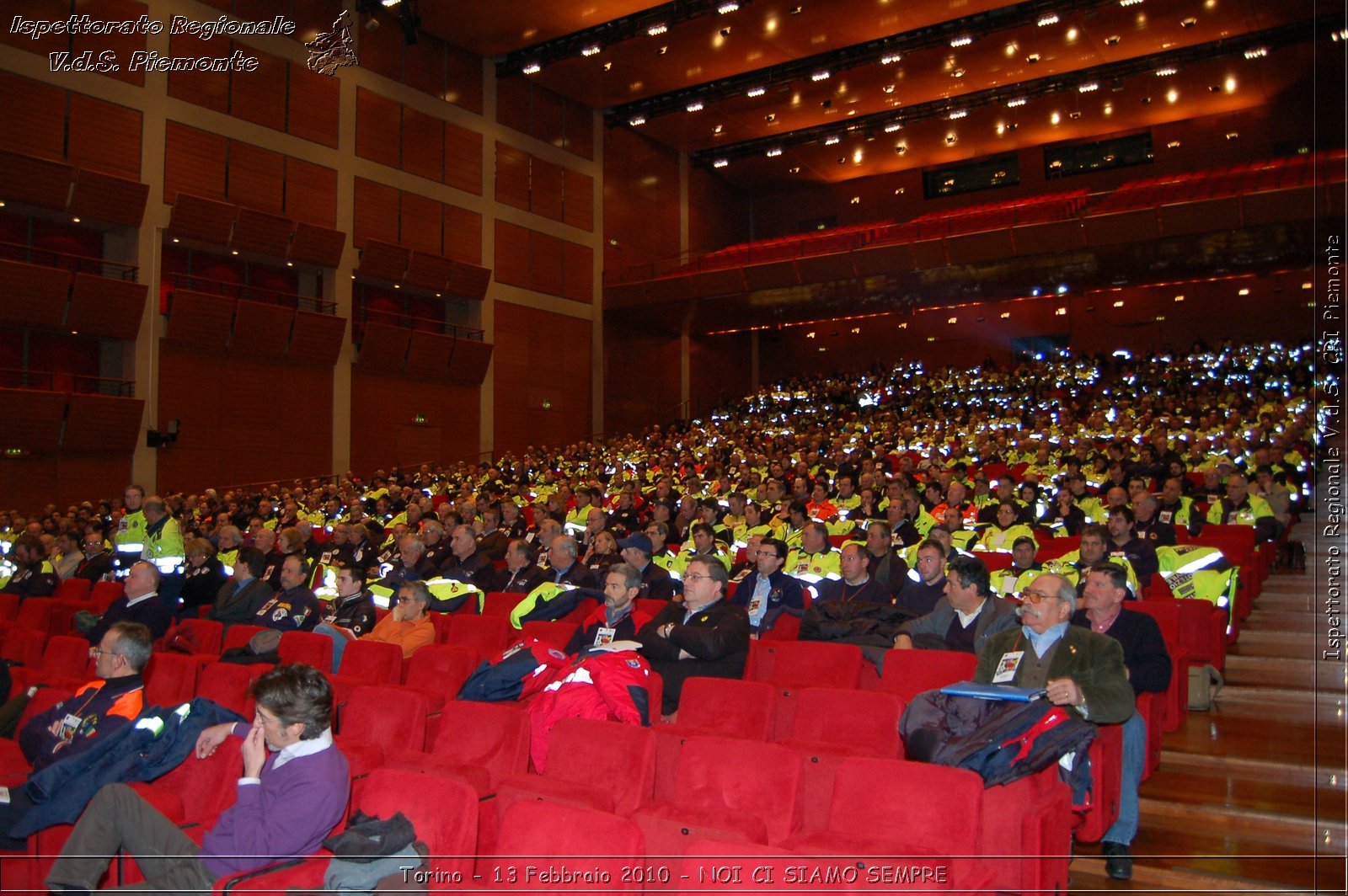 Torino - 13 Febbraio 2010 - NOI CI SIAMO SEMPRE - Il volontariato di protezione civile, una risorsa per la societ -  Croce Rossa Italiana - Ispettorato Regionale Volontari del Soccorso Piemonte