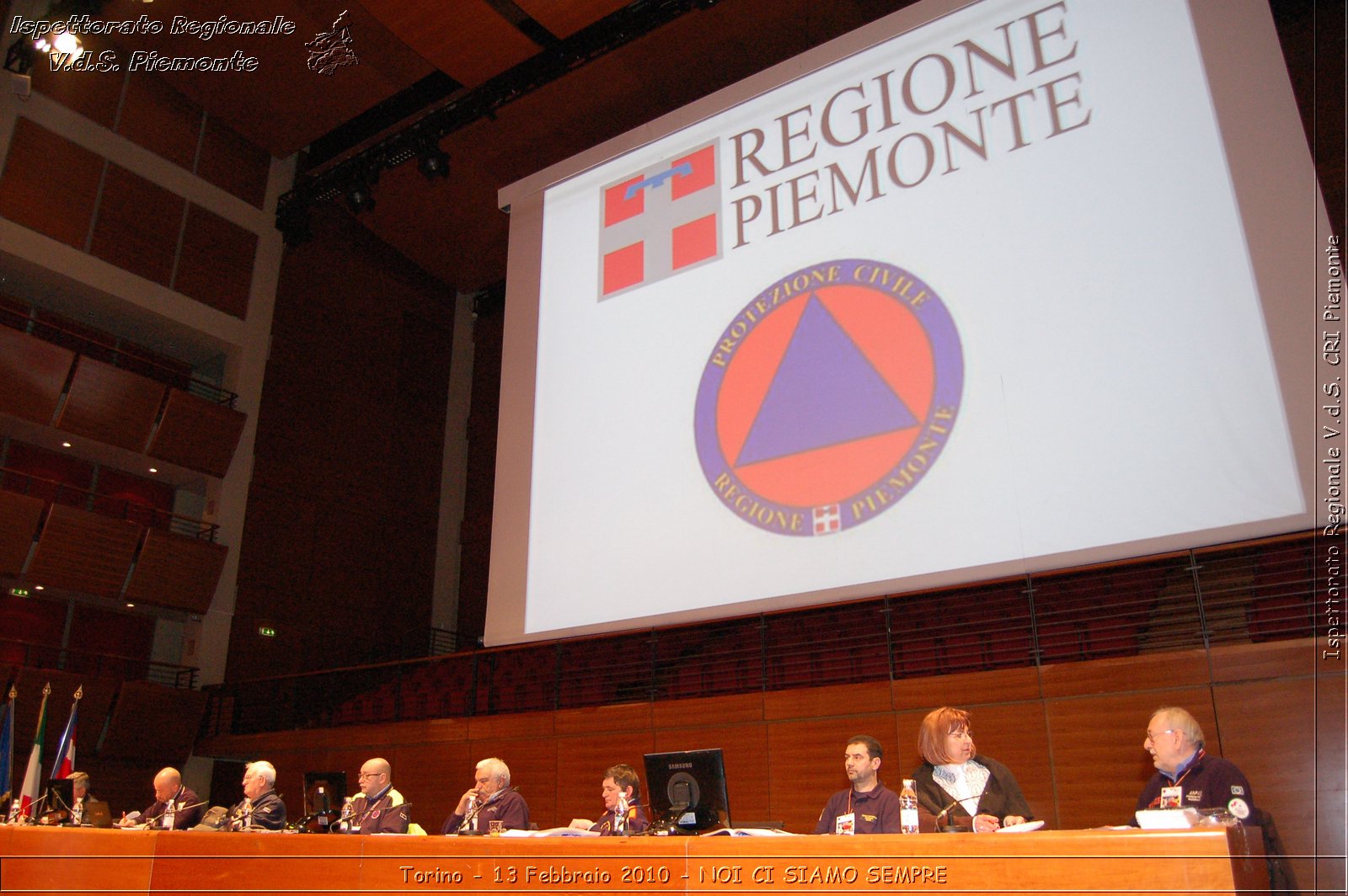 Torino - 13 Febbraio 2010 - NOI CI SIAMO SEMPRE - Il volontariato di protezione civile, una risorsa per la societ -  Croce Rossa Italiana - Ispettorato Regionale Volontari del Soccorso Piemonte