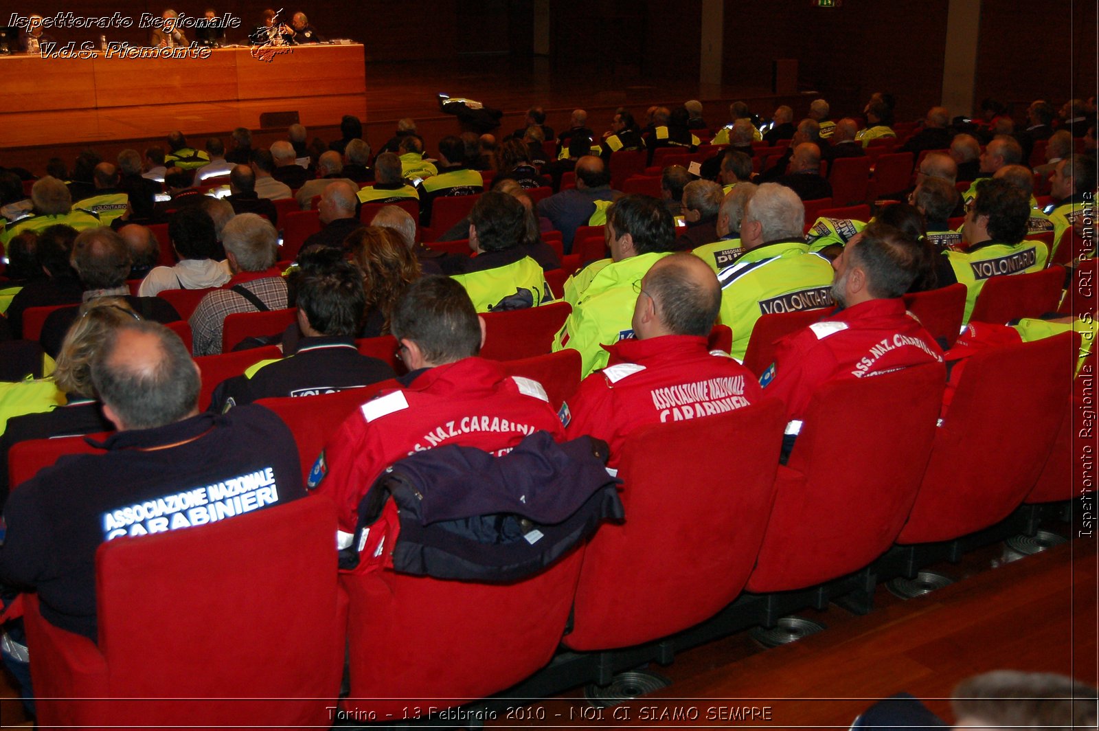 Torino - 13 Febbraio 2010 - NOI CI SIAMO SEMPRE - Il volontariato di protezione civile, una risorsa per la societ -  Croce Rossa Italiana - Ispettorato Regionale Volontari del Soccorso Piemonte