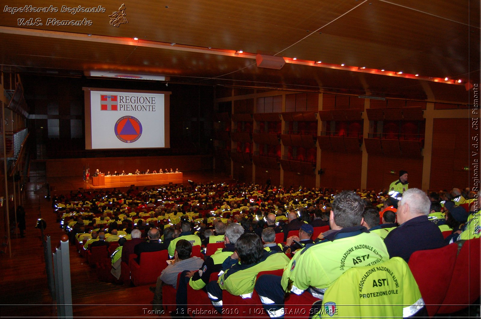 Torino - 13 Febbraio 2010 - NOI CI SIAMO SEMPRE - Il volontariato di protezione civile, una risorsa per la societ -  Croce Rossa Italiana - Ispettorato Regionale Volontari del Soccorso Piemonte