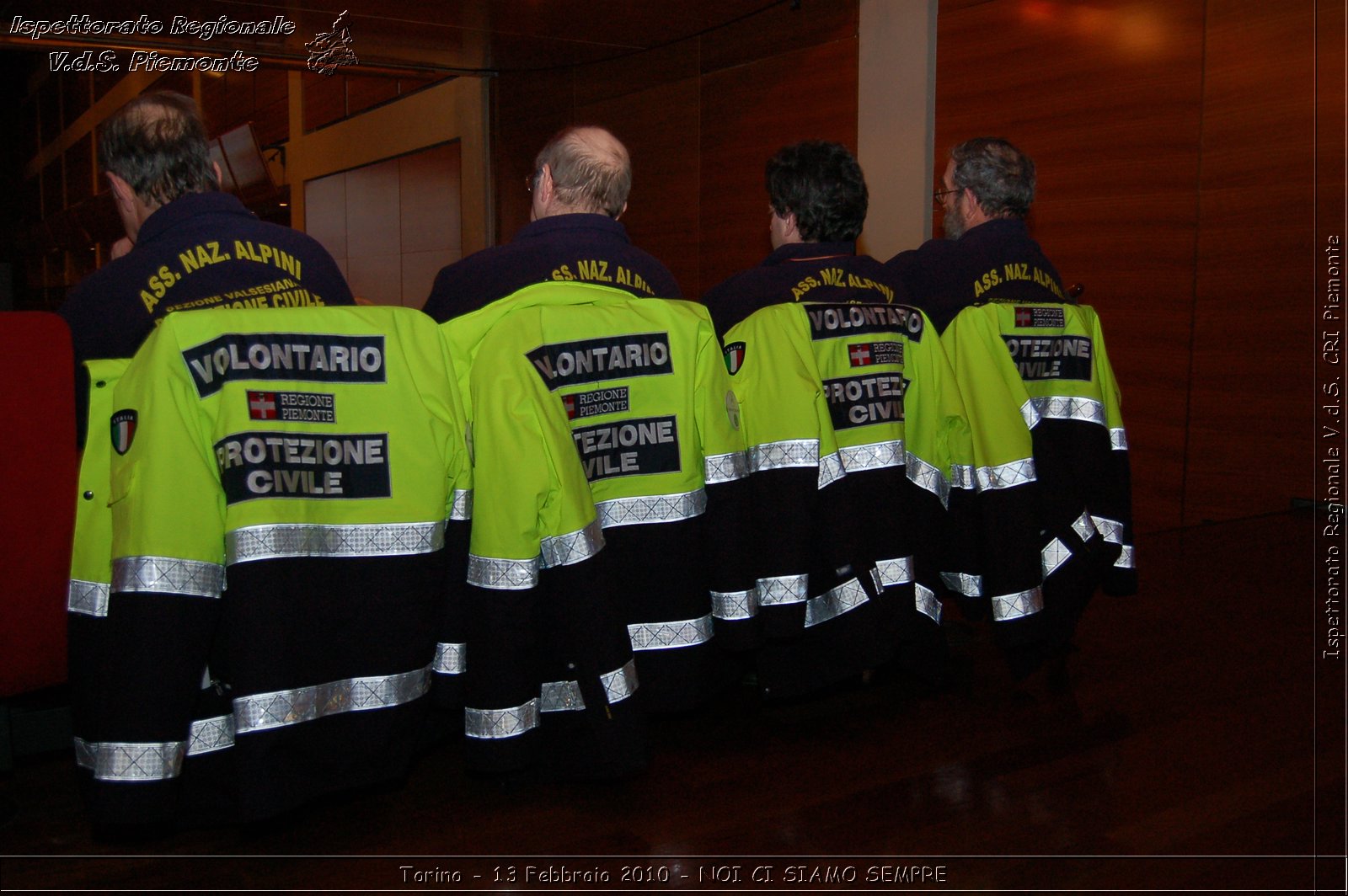 Torino - 13 Febbraio 2010 - NOI CI SIAMO SEMPRE - Il volontariato di protezione civile, una risorsa per la societ -  Croce Rossa Italiana - Ispettorato Regionale Volontari del Soccorso Piemonte