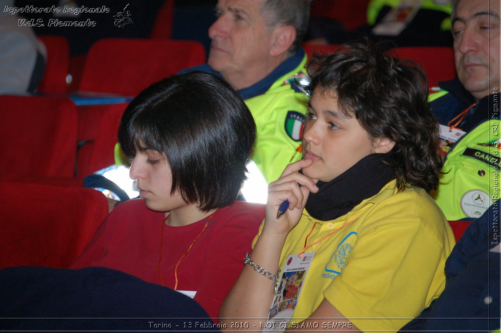 Torino - 13 Febbraio 2010 - NOI CI SIAMO SEMPRE - Il volontariato di protezione civile, una risorsa per la societ -  Croce Rossa Italiana - Ispettorato Regionale Volontari del Soccorso Piemonte