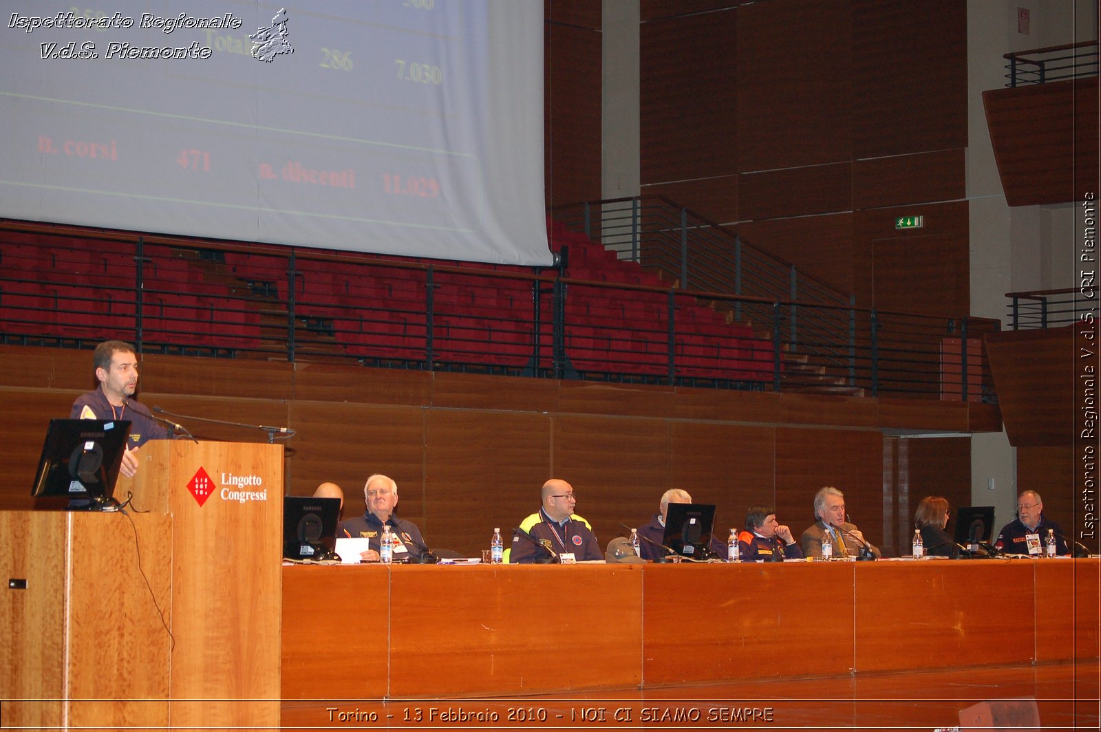 Torino - 13 Febbraio 2010 - NOI CI SIAMO SEMPRE - Il volontariato di protezione civile, una risorsa per la societ -  Croce Rossa Italiana - Ispettorato Regionale Volontari del Soccorso Piemonte