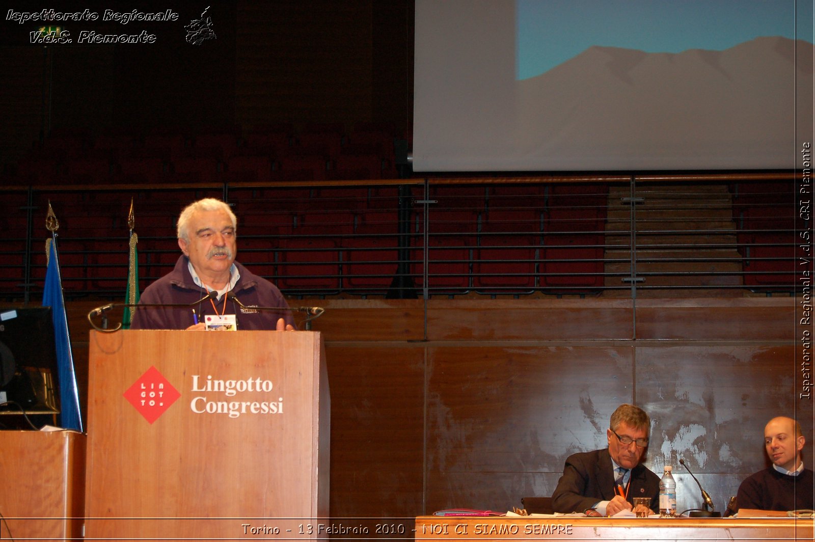 Torino - 13 Febbraio 2010 - NOI CI SIAMO SEMPRE - Il volontariato di protezione civile, una risorsa per la societ -  Croce Rossa Italiana - Ispettorato Regionale Volontari del Soccorso Piemonte