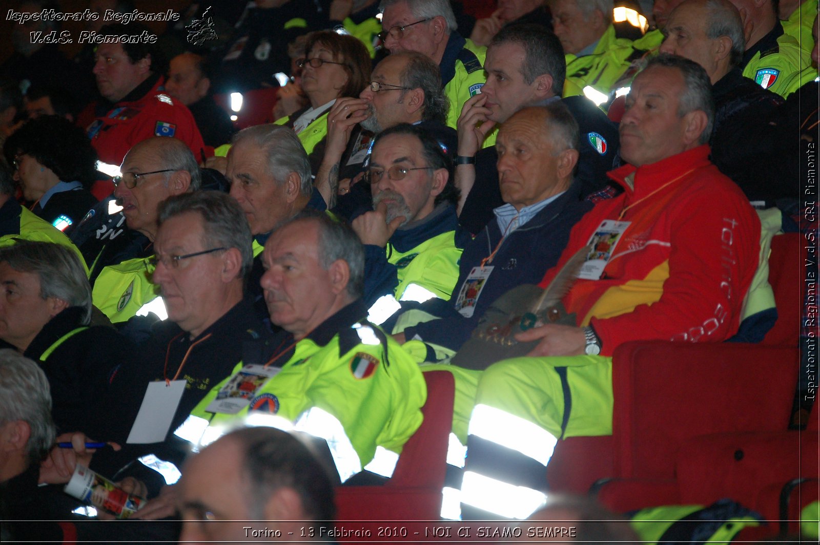 Torino - 13 Febbraio 2010 - NOI CI SIAMO SEMPRE - Il volontariato di protezione civile, una risorsa per la societ -  Croce Rossa Italiana - Ispettorato Regionale Volontari del Soccorso Piemonte