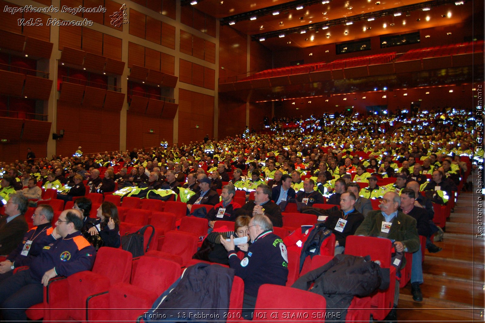 Torino - 13 Febbraio 2010 - NOI CI SIAMO SEMPRE - Il volontariato di protezione civile, una risorsa per la societ -  Croce Rossa Italiana - Ispettorato Regionale Volontari del Soccorso Piemonte