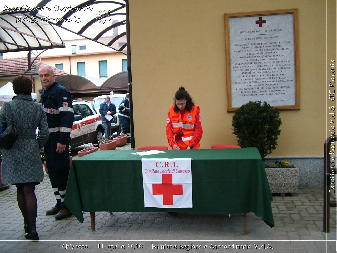 Chivasso - 11 aprile 2010 - Riunione Regionale Straordinaria V.d.S. -  Croce Rossa Italiana - Ispettorato Regionale Volontari del Soccorso Piemonte