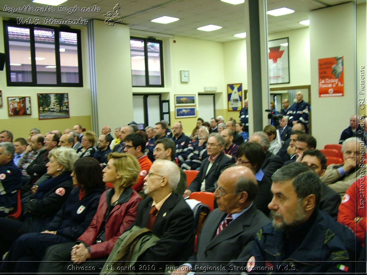 Chivasso - 11 aprile 2010 - Riunione Regionale Straordinaria V.d.S. -  Croce Rossa Italiana - Ispettorato Regionale Volontari del Soccorso Piemonte