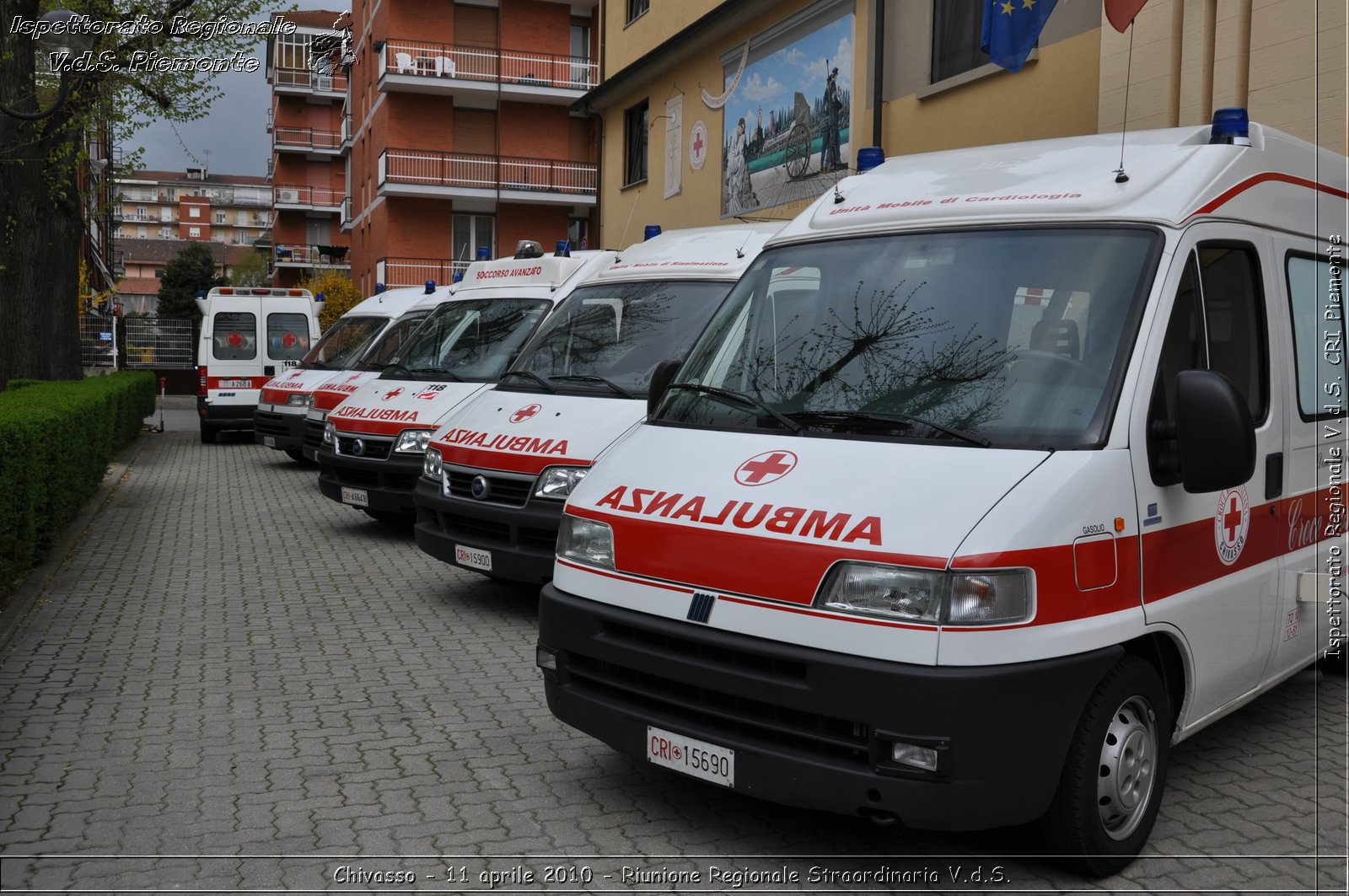 Chivasso - 11 aprile 2010 - Riunione Regionale Straordinaria V.d.S. -  Croce Rossa Italiana - Ispettorato Regionale Volontari del Soccorso Piemonte