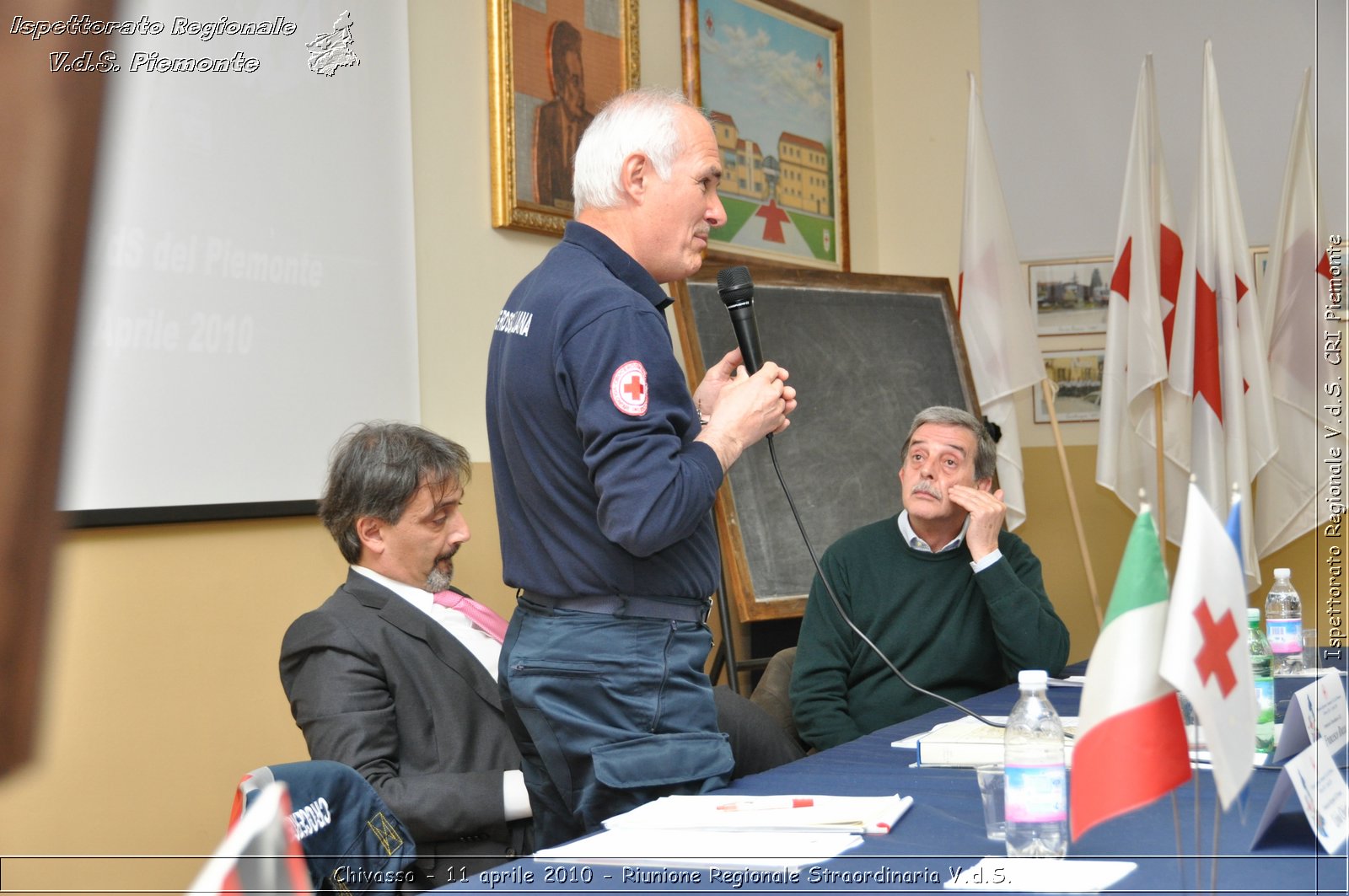 Chivasso - 11 aprile 2010 - Riunione Regionale Straordinaria V.d.S. -  Croce Rossa Italiana - Ispettorato Regionale Volontari del Soccorso Piemonte