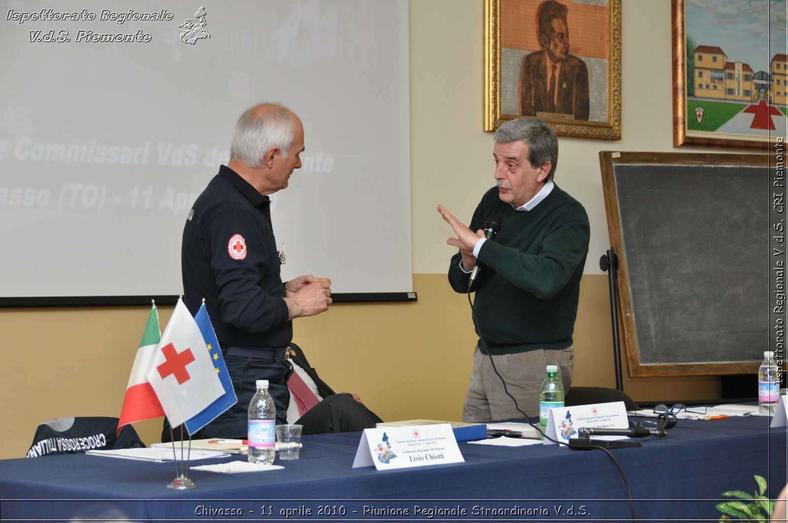 Chivasso - 11 aprile 2010 - Riunione Regionale Straordinaria V.d.S. -  Croce Rossa Italiana - Ispettorato Regionale Volontari del Soccorso Piemonte