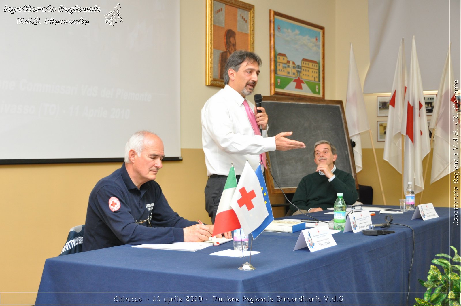 Chivasso - 11 aprile 2010 - Riunione Regionale Straordinaria V.d.S. -  Croce Rossa Italiana - Ispettorato Regionale Volontari del Soccorso Piemonte