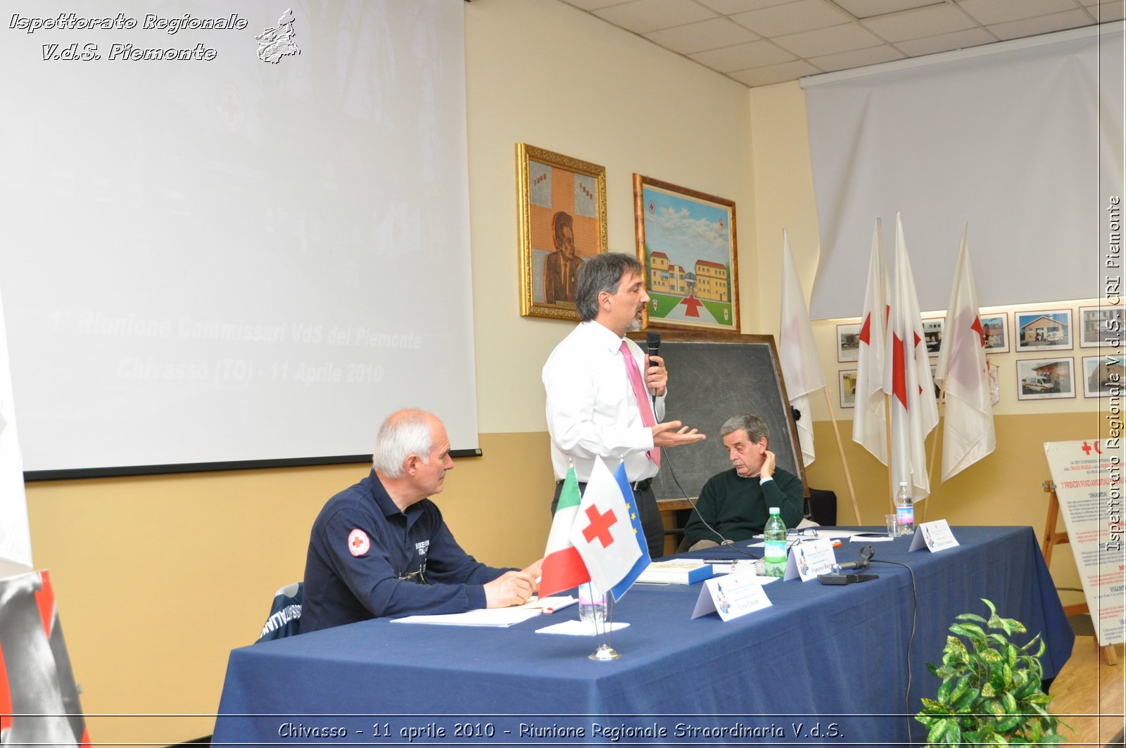 Chivasso - 11 aprile 2010 - Riunione Regionale Straordinaria V.d.S. -  Croce Rossa Italiana - Ispettorato Regionale Volontari del Soccorso Piemonte