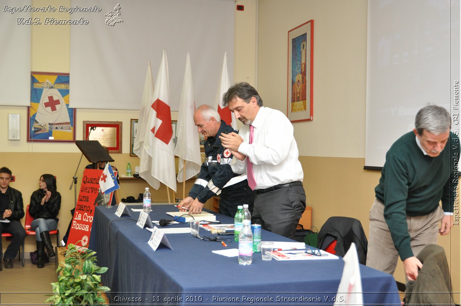 Chivasso - 11 aprile 2010 - Riunione Regionale Straordinaria V.d.S. -  Croce Rossa Italiana - Ispettorato Regionale Volontari del Soccorso Piemonte