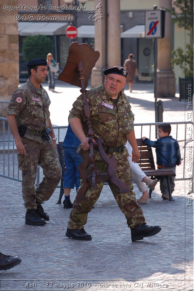 Asti - 23 maggio 2010 - Giuramento Solenne Corpo Militare della CRI  -  Croce Rossa Italiana - Ispettorato Regionale Volontari del Soccorso Piemonte