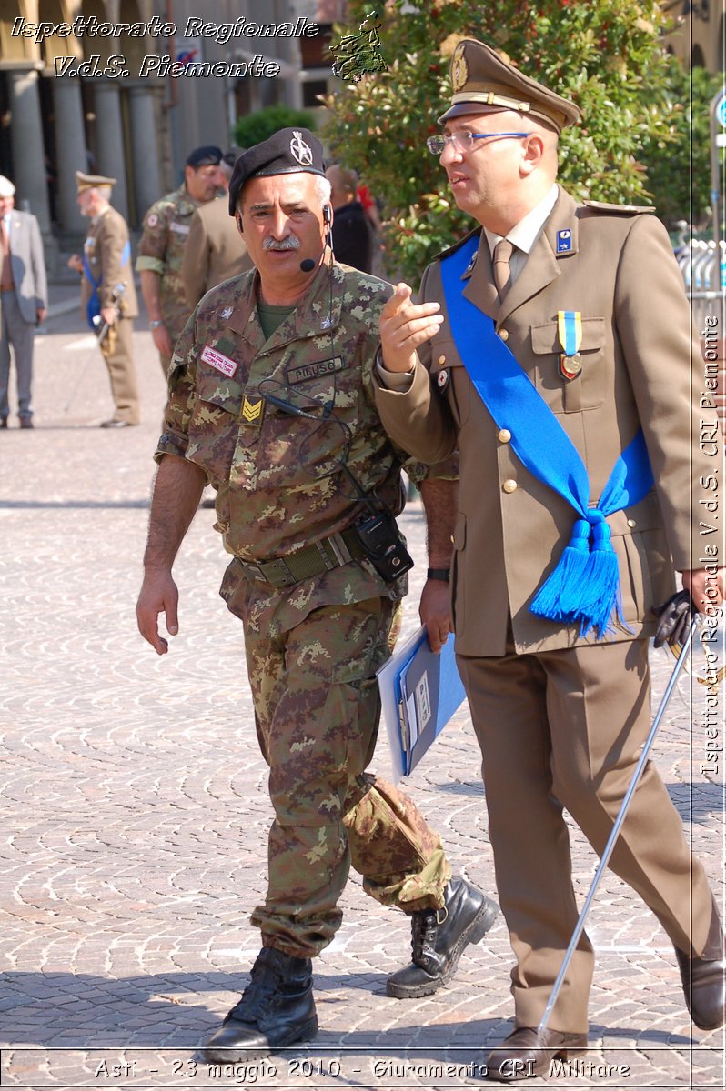 Asti - 23 maggio 2010 - Giuramento Solenne Corpo Militare della CRI  -  Croce Rossa Italiana - Ispettorato Regionale Volontari del Soccorso Piemonte