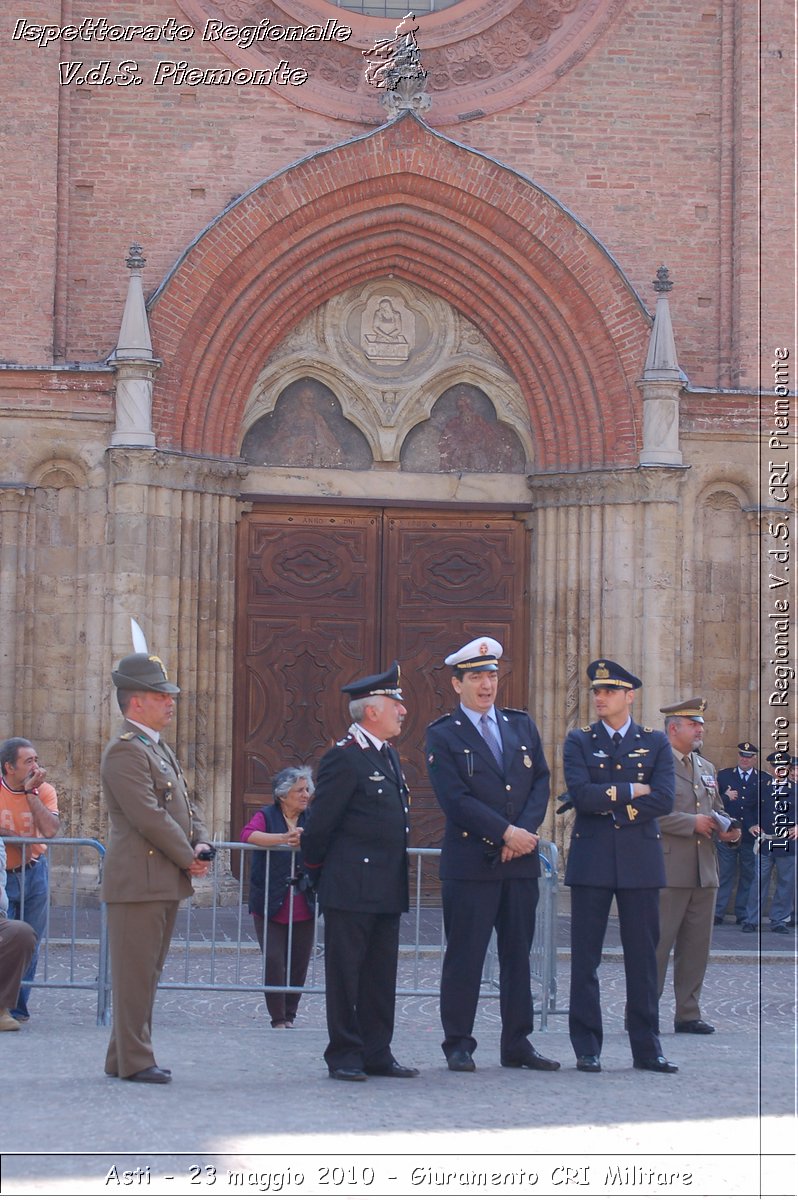 Asti - 23 maggio 2010 - Giuramento Solenne Corpo Militare della CRI  -  Croce Rossa Italiana - Ispettorato Regionale Volontari del Soccorso Piemonte