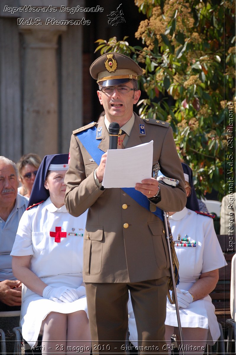 Asti - 23 maggio 2010 - Giuramento Solenne Corpo Militare della CRI  -  Croce Rossa Italiana - Ispettorato Regionale Volontari del Soccorso Piemonte