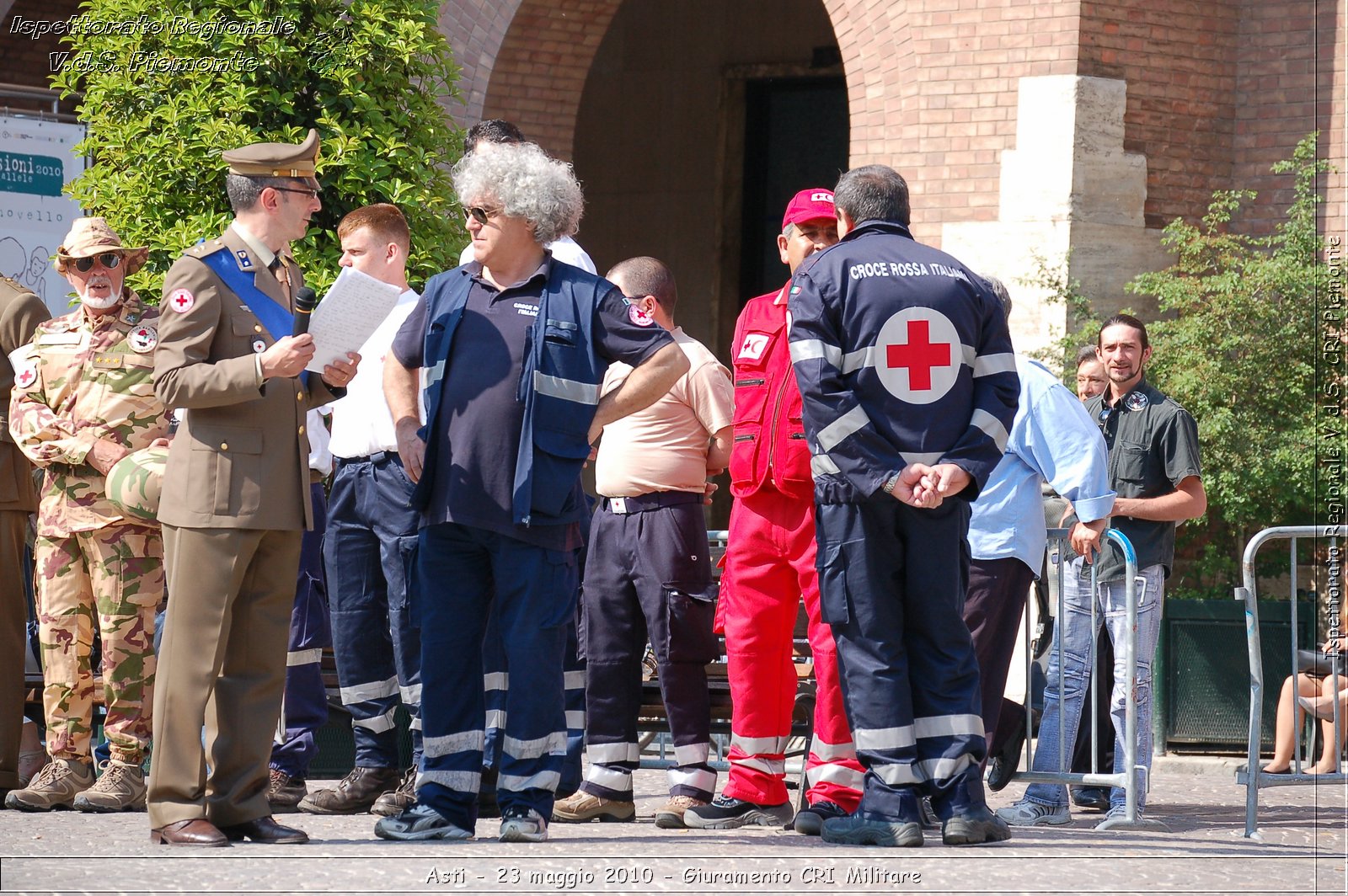 Asti - 23 maggio 2010 - Giuramento Solenne Corpo Militare della CRI  -  Croce Rossa Italiana - Ispettorato Regionale Volontari del Soccorso Piemonte