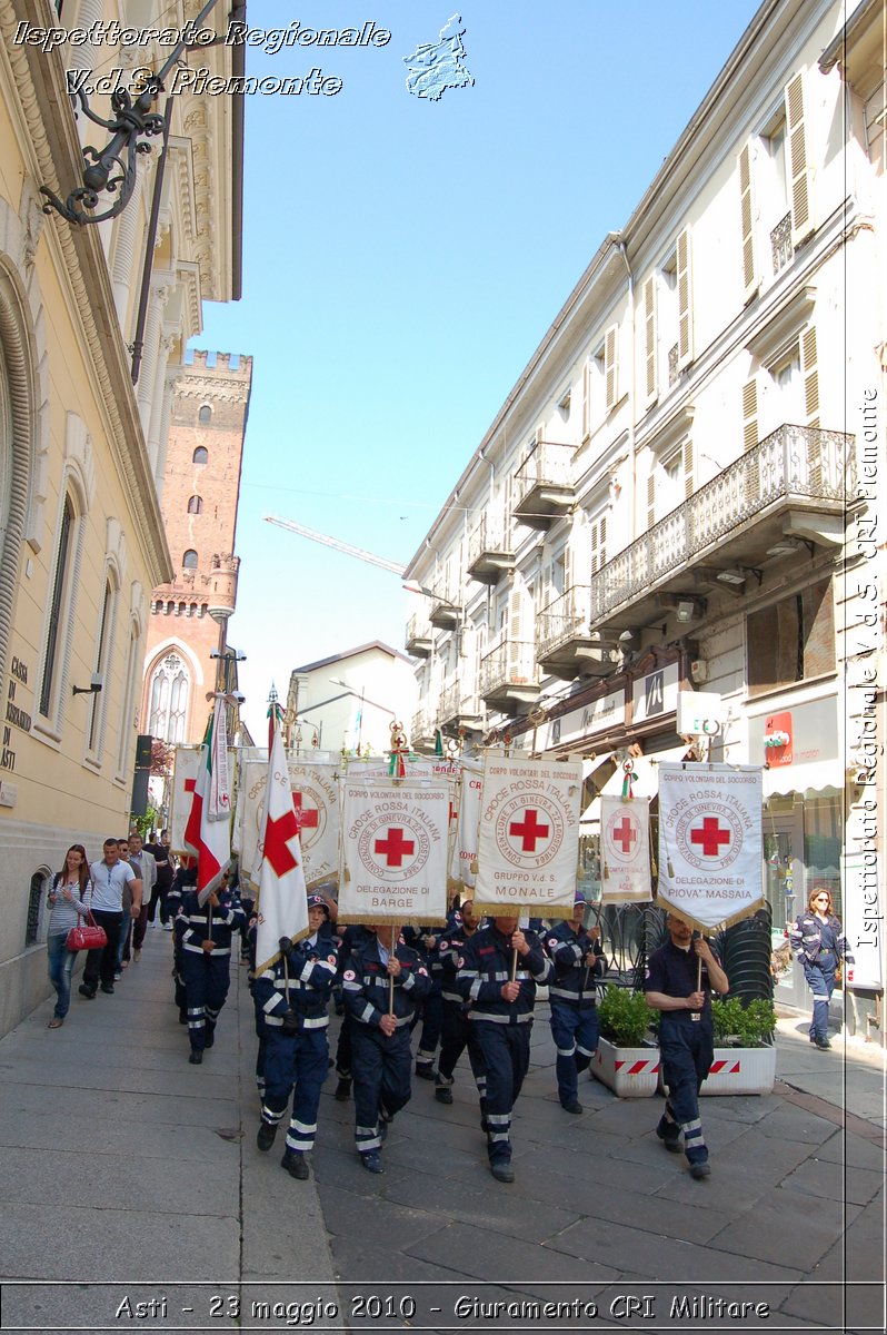 Asti - 23 maggio 2010 - Giuramento Solenne Corpo Militare della CRI  -  Croce Rossa Italiana - Ispettorato Regionale Volontari del Soccorso Piemonte