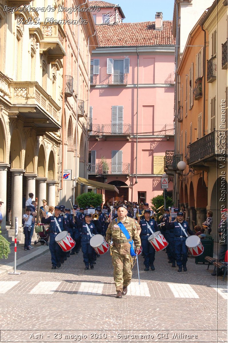 Asti - 23 maggio 2010 - Giuramento Solenne Corpo Militare della CRI  -  Croce Rossa Italiana - Ispettorato Regionale Volontari del Soccorso Piemonte