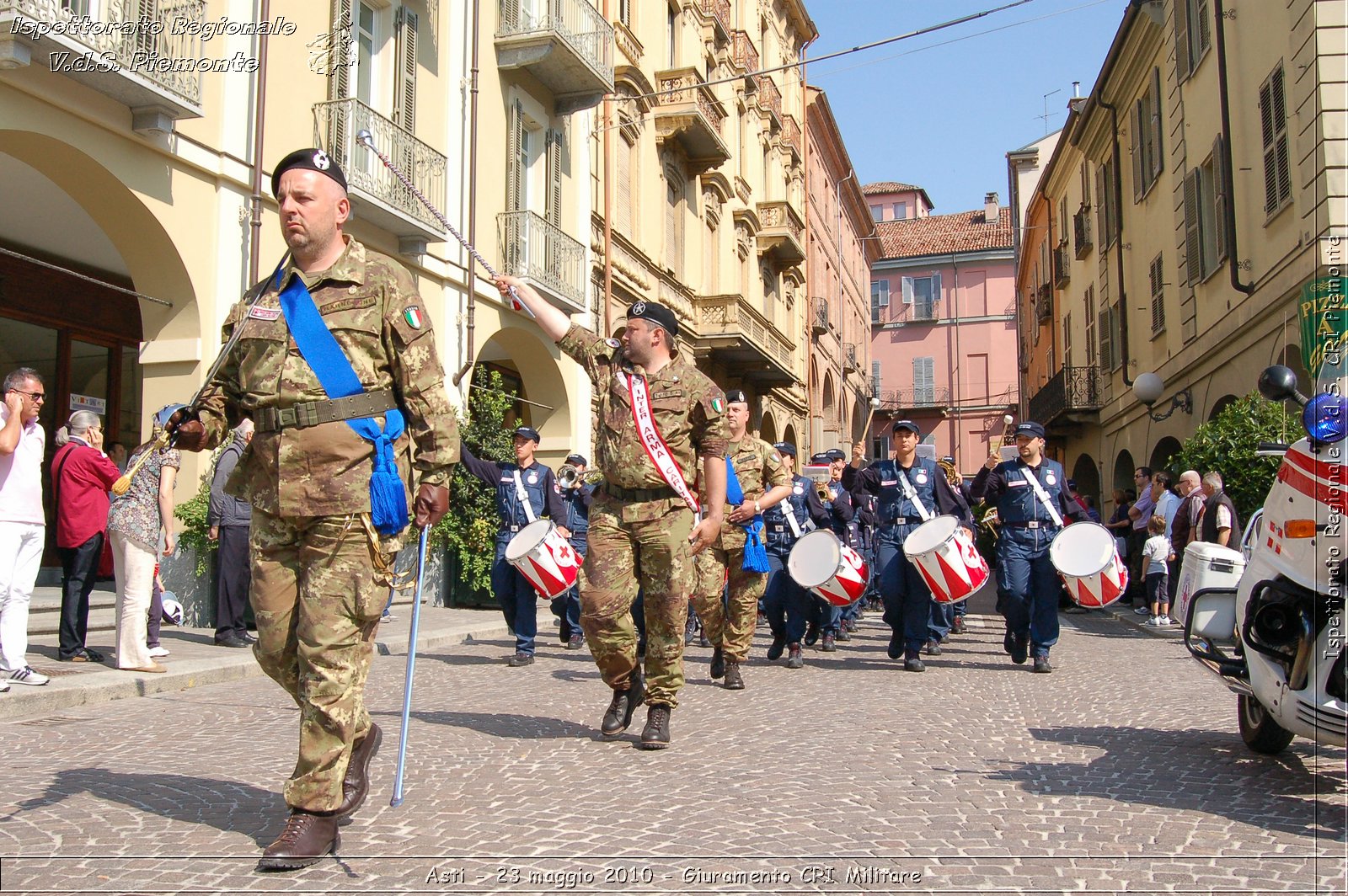 Asti - 23 maggio 2010 - Giuramento Solenne Corpo Militare della CRI  -  Croce Rossa Italiana - Ispettorato Regionale Volontari del Soccorso Piemonte