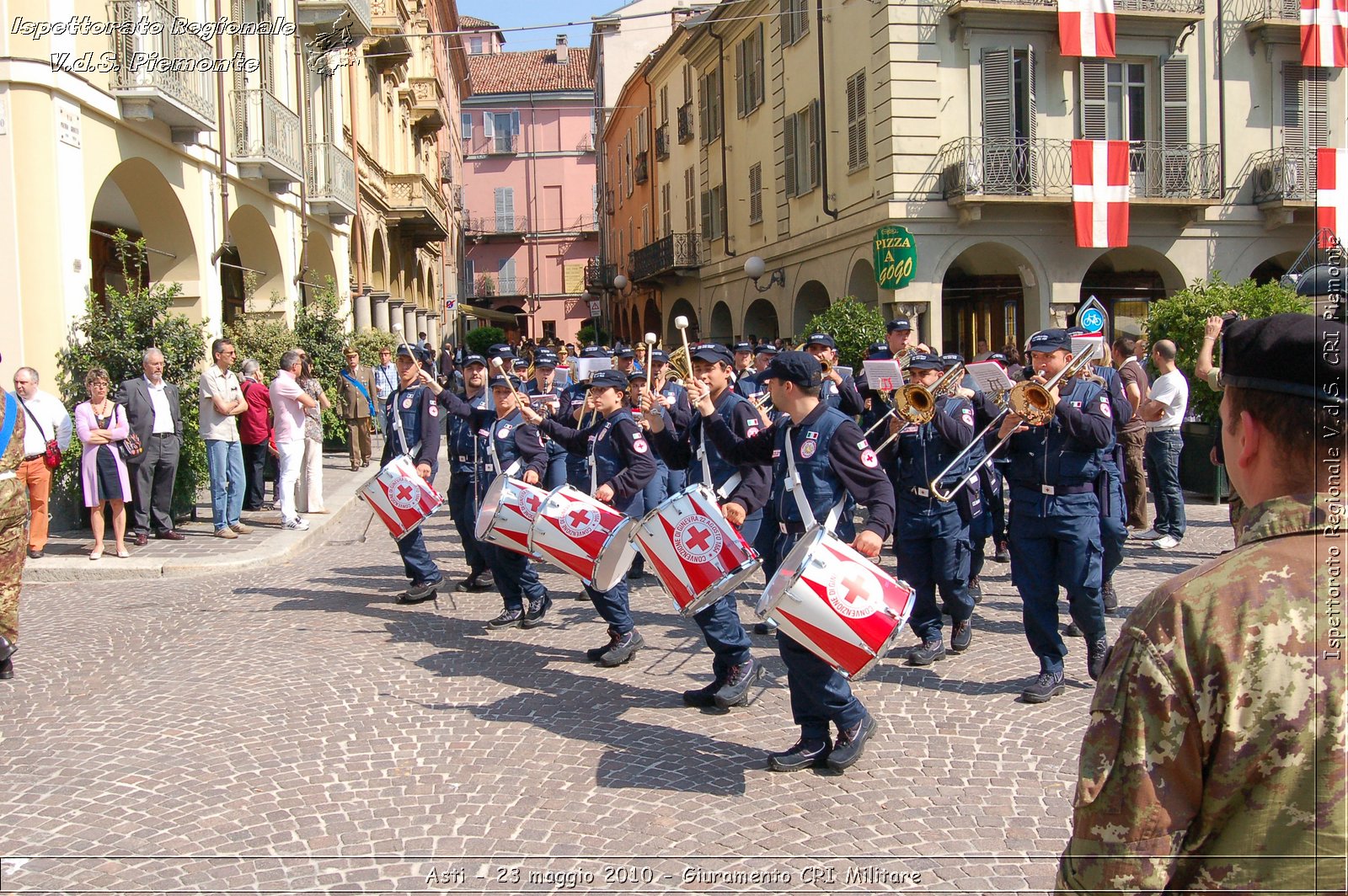 Asti - 23 maggio 2010 - Giuramento Solenne Corpo Militare della CRI  -  Croce Rossa Italiana - Ispettorato Regionale Volontari del Soccorso Piemonte