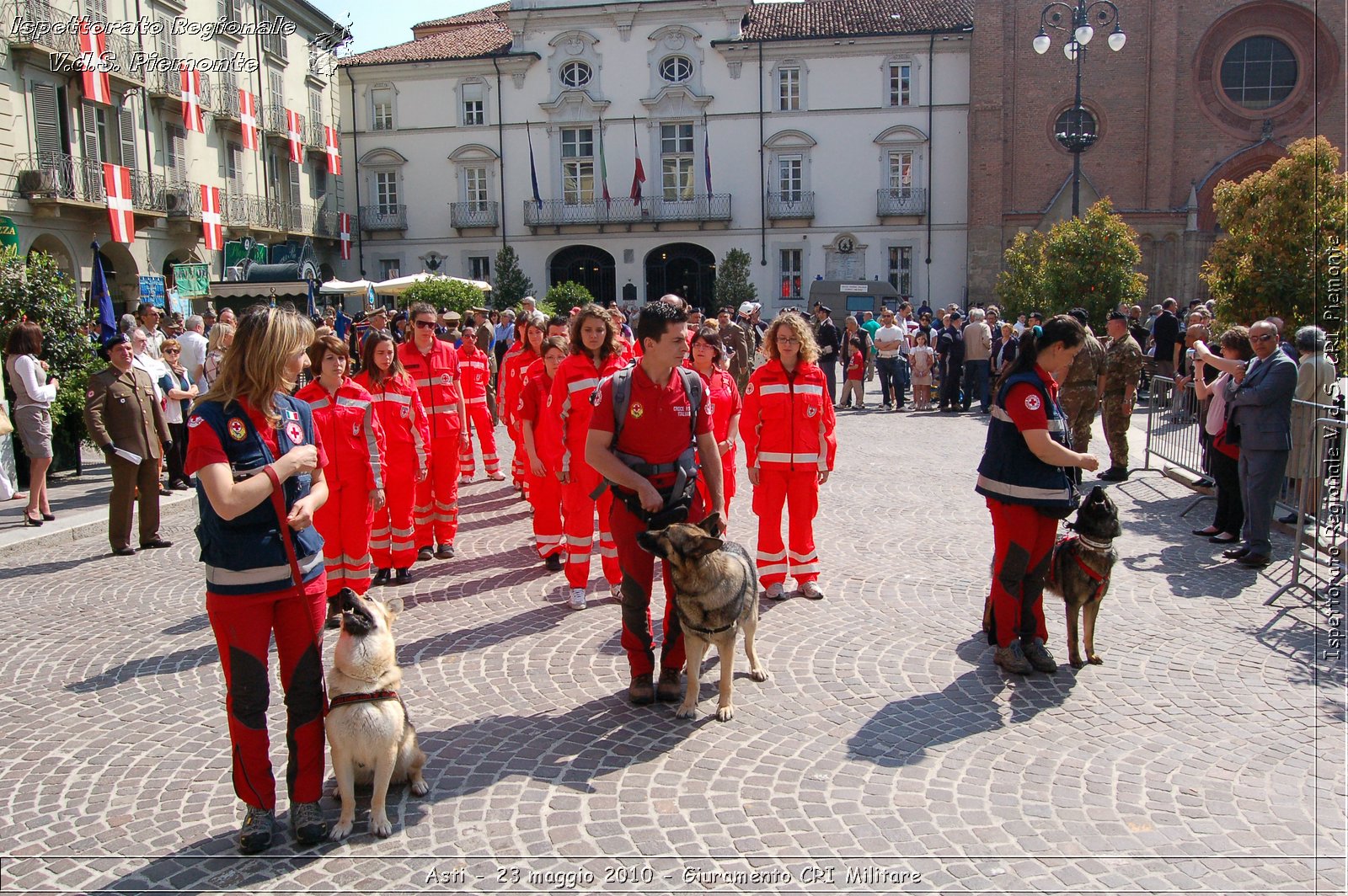 Asti - 23 maggio 2010 - Giuramento Solenne Corpo Militare della CRI  -  Croce Rossa Italiana - Ispettorato Regionale Volontari del Soccorso Piemonte