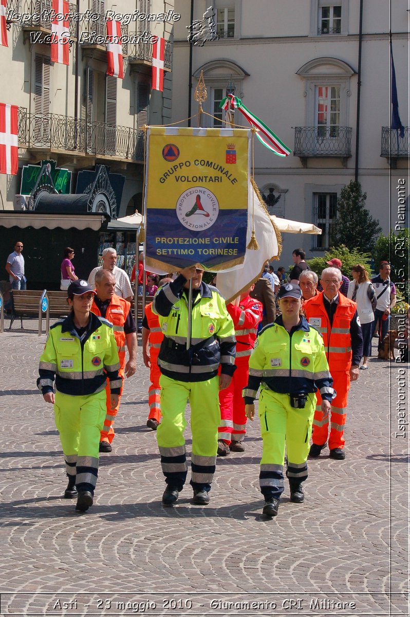 Asti - 23 maggio 2010 - Giuramento Solenne Corpo Militare della CRI  -  Croce Rossa Italiana - Ispettorato Regionale Volontari del Soccorso Piemonte