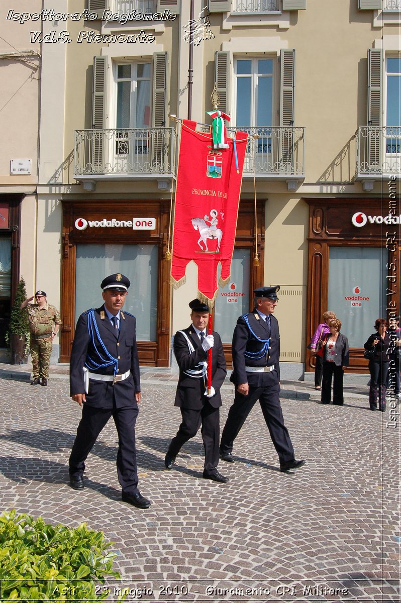 Asti - 23 maggio 2010 - Giuramento Solenne Corpo Militare della CRI  -  Croce Rossa Italiana - Ispettorato Regionale Volontari del Soccorso Piemonte