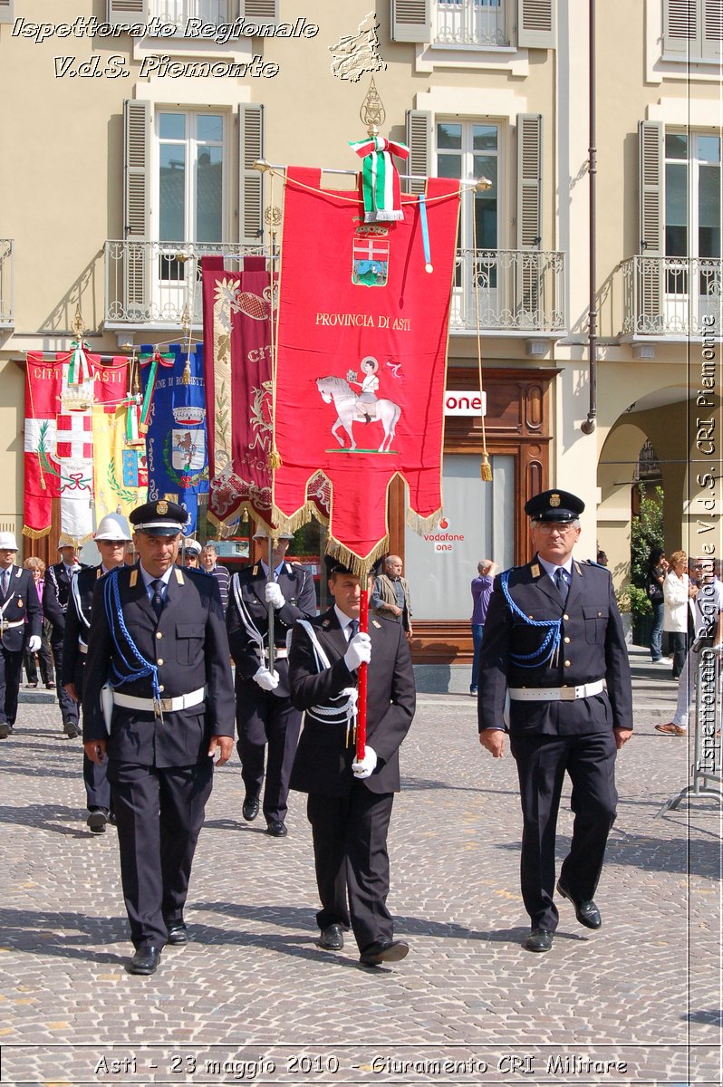 Asti - 23 maggio 2010 - Giuramento Solenne Corpo Militare della CRI  -  Croce Rossa Italiana - Ispettorato Regionale Volontari del Soccorso Piemonte