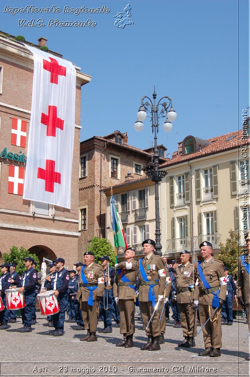 Asti - 23 maggio 2010 - Giuramento Solenne Corpo Militare della CRI  -  Croce Rossa Italiana - Ispettorato Regionale Volontari del Soccorso Piemonte