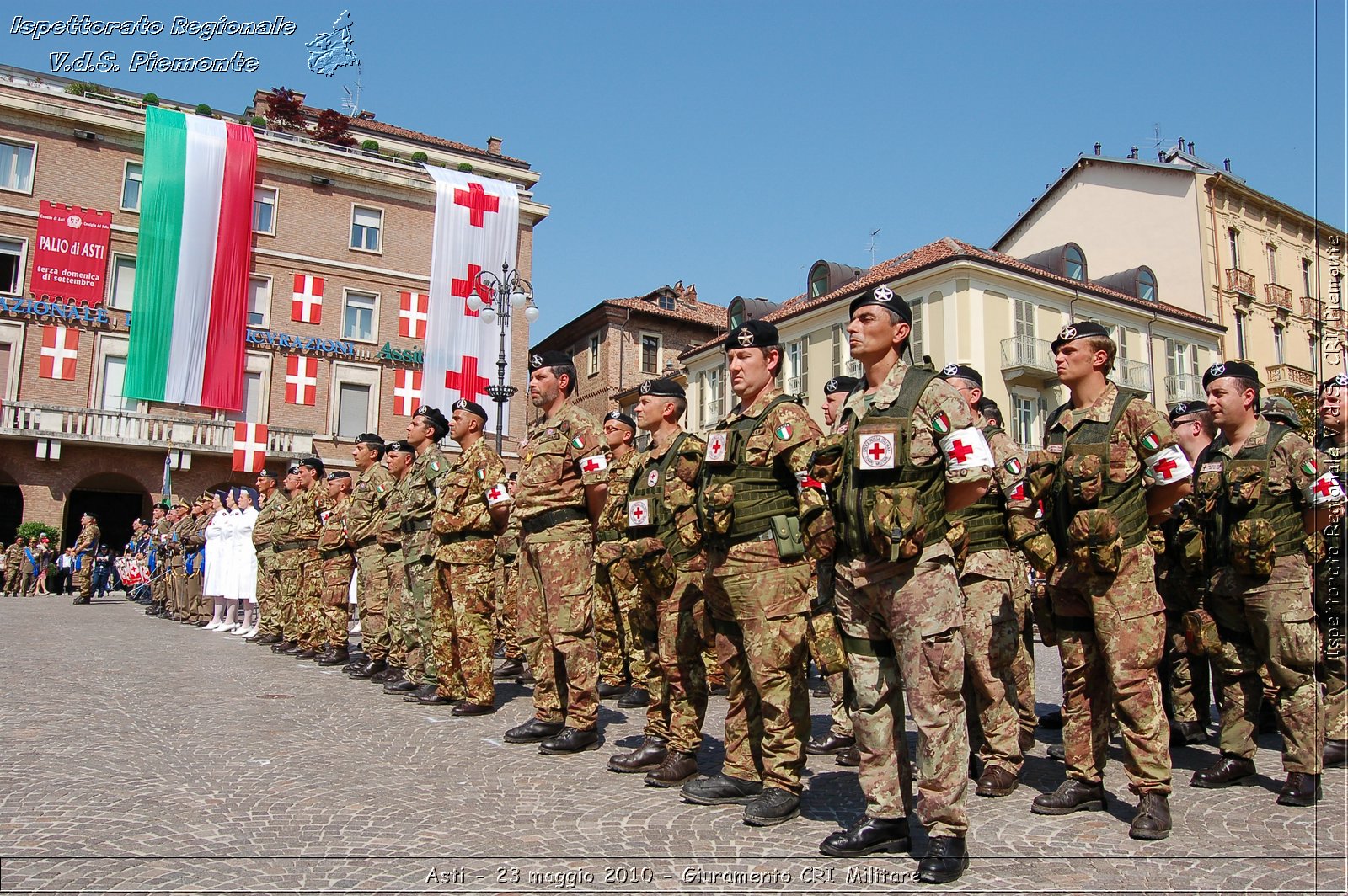 Asti - 23 maggio 2010 - Giuramento Solenne Corpo Militare della CRI  -  Croce Rossa Italiana - Ispettorato Regionale Volontari del Soccorso Piemonte