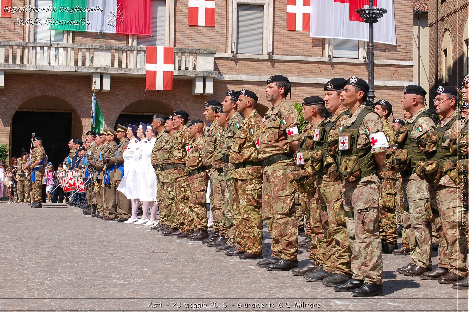 Asti - 23 maggio 2010 - Giuramento Solenne Corpo Militare della CRI  -  Croce Rossa Italiana - Ispettorato Regionale Volontari del Soccorso Piemonte