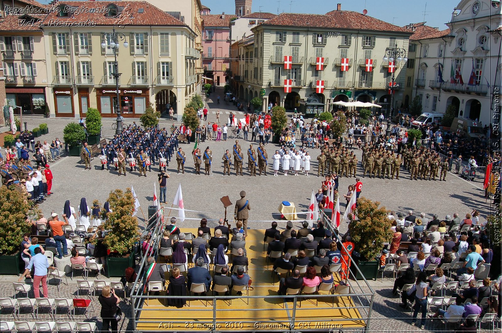 Asti - 23 maggio 2010 - Giuramento Solenne Corpo Militare della CRI  -  Croce Rossa Italiana - Ispettorato Regionale Volontari del Soccorso Piemonte