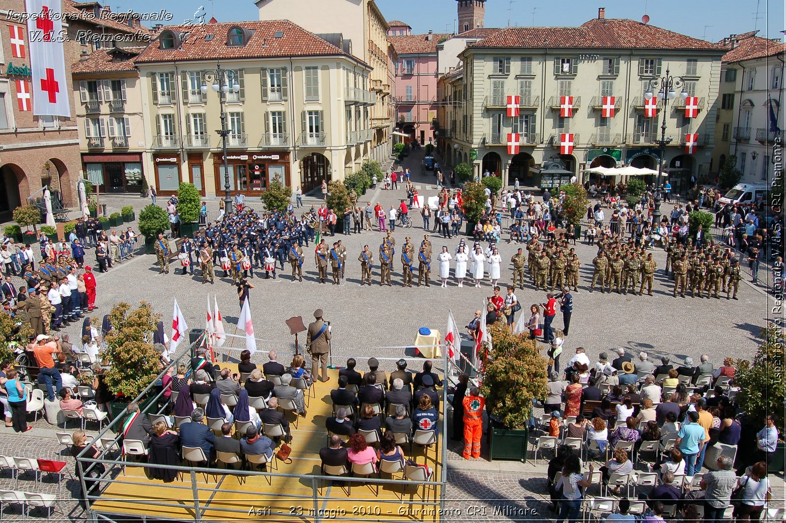 Asti - 23 maggio 2010 - Giuramento Solenne Corpo Militare della CRI  -  Croce Rossa Italiana - Ispettorato Regionale Volontari del Soccorso Piemonte