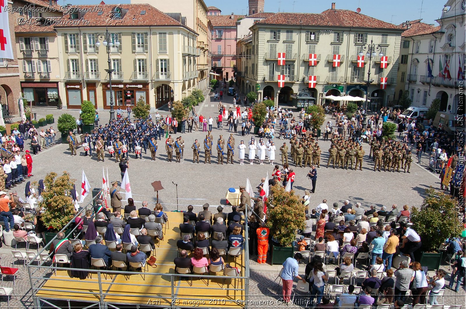 Asti - 23 maggio 2010 - Giuramento Solenne Corpo Militare della CRI  -  Croce Rossa Italiana - Ispettorato Regionale Volontari del Soccorso Piemonte