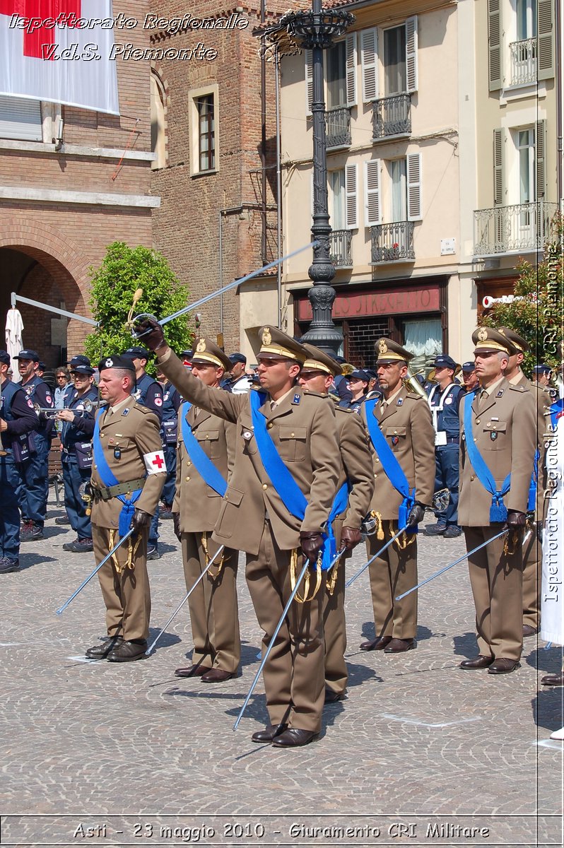 Asti - 23 maggio 2010 - Giuramento Solenne Corpo Militare della CRI  -  Croce Rossa Italiana - Ispettorato Regionale Volontari del Soccorso Piemonte