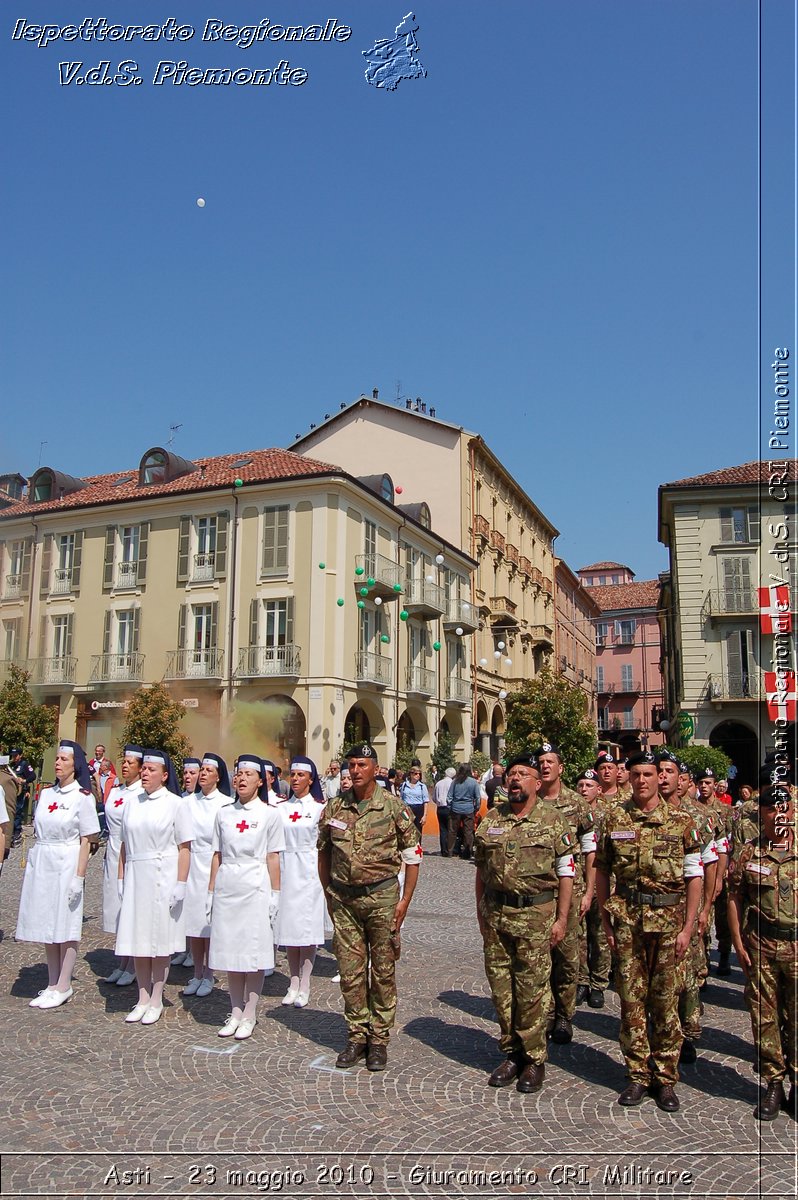 Asti - 23 maggio 2010 - Giuramento Solenne Corpo Militare della CRI  -  Croce Rossa Italiana - Ispettorato Regionale Volontari del Soccorso Piemonte