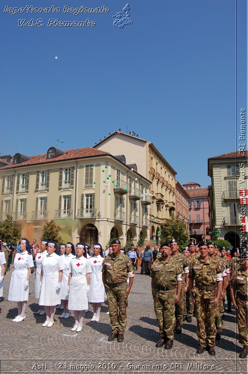 Asti - 23 maggio 2010 - Giuramento Solenne Corpo Militare della CRI  -  Croce Rossa Italiana - Ispettorato Regionale Volontari del Soccorso Piemonte